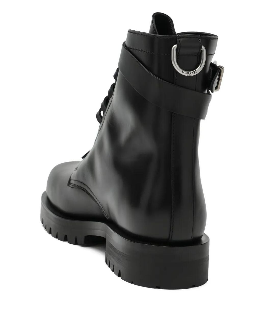 DURAZZI MILANO Black Buckle-Strap Boots