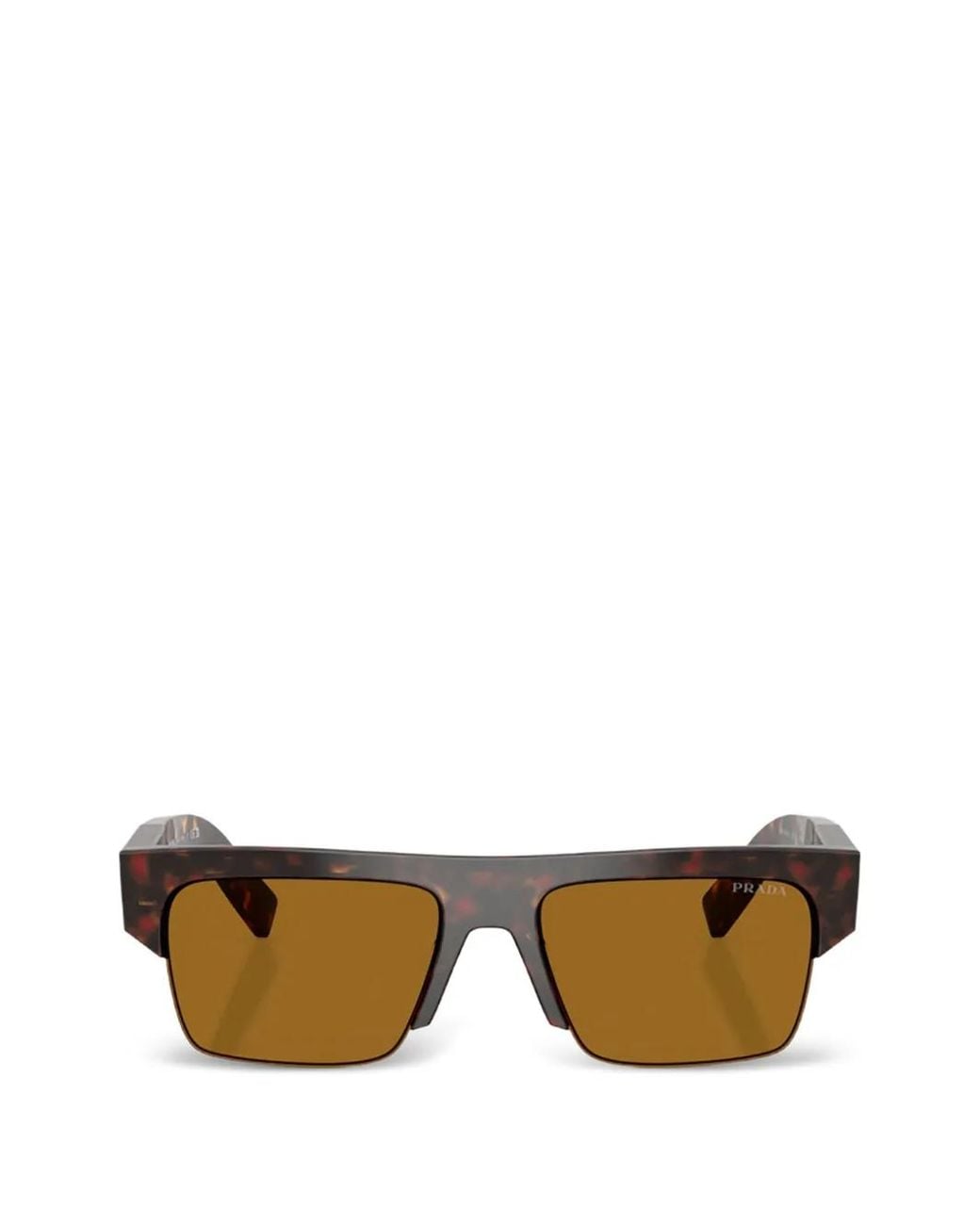 Prada Brown Square-Frame Sunglasses