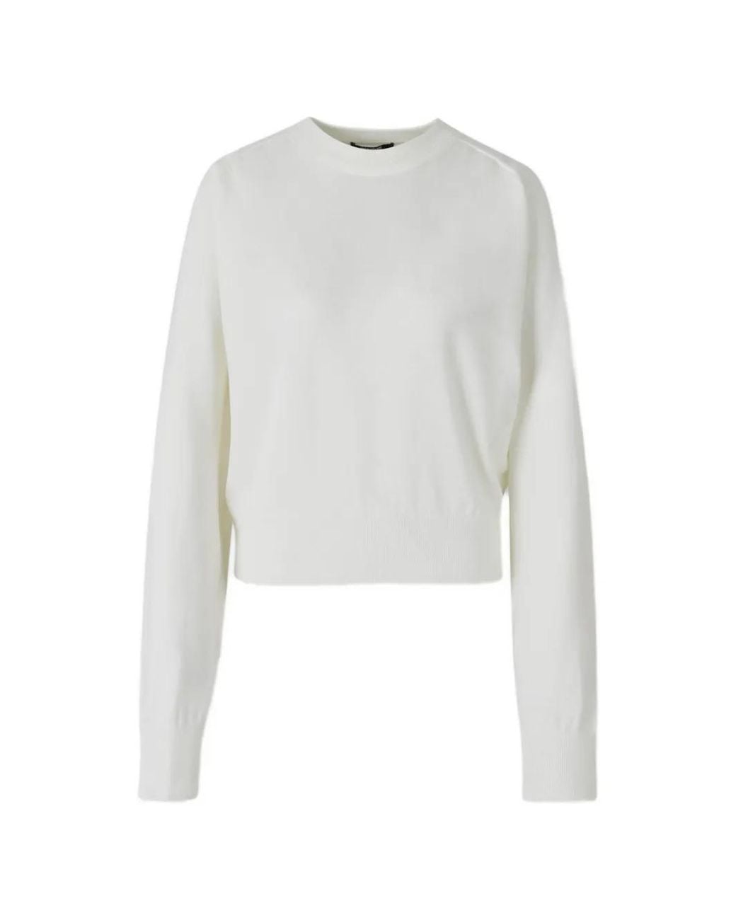 Jacquemus White Thin Crew Neck Sweater