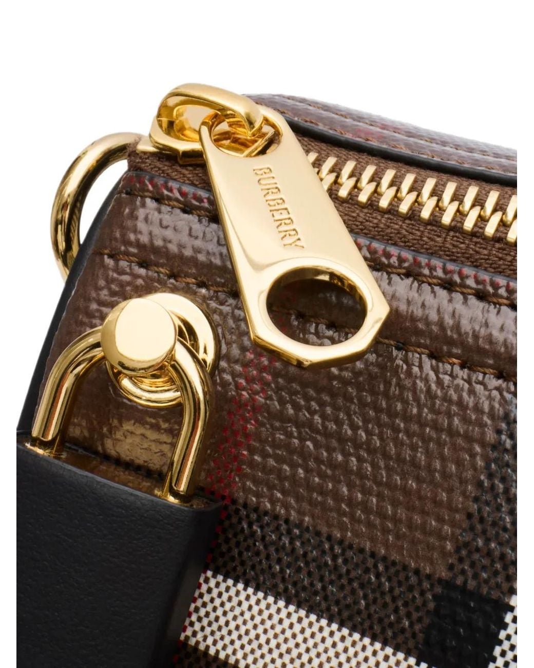 Burberry Brown Medium Check Bowling Bag