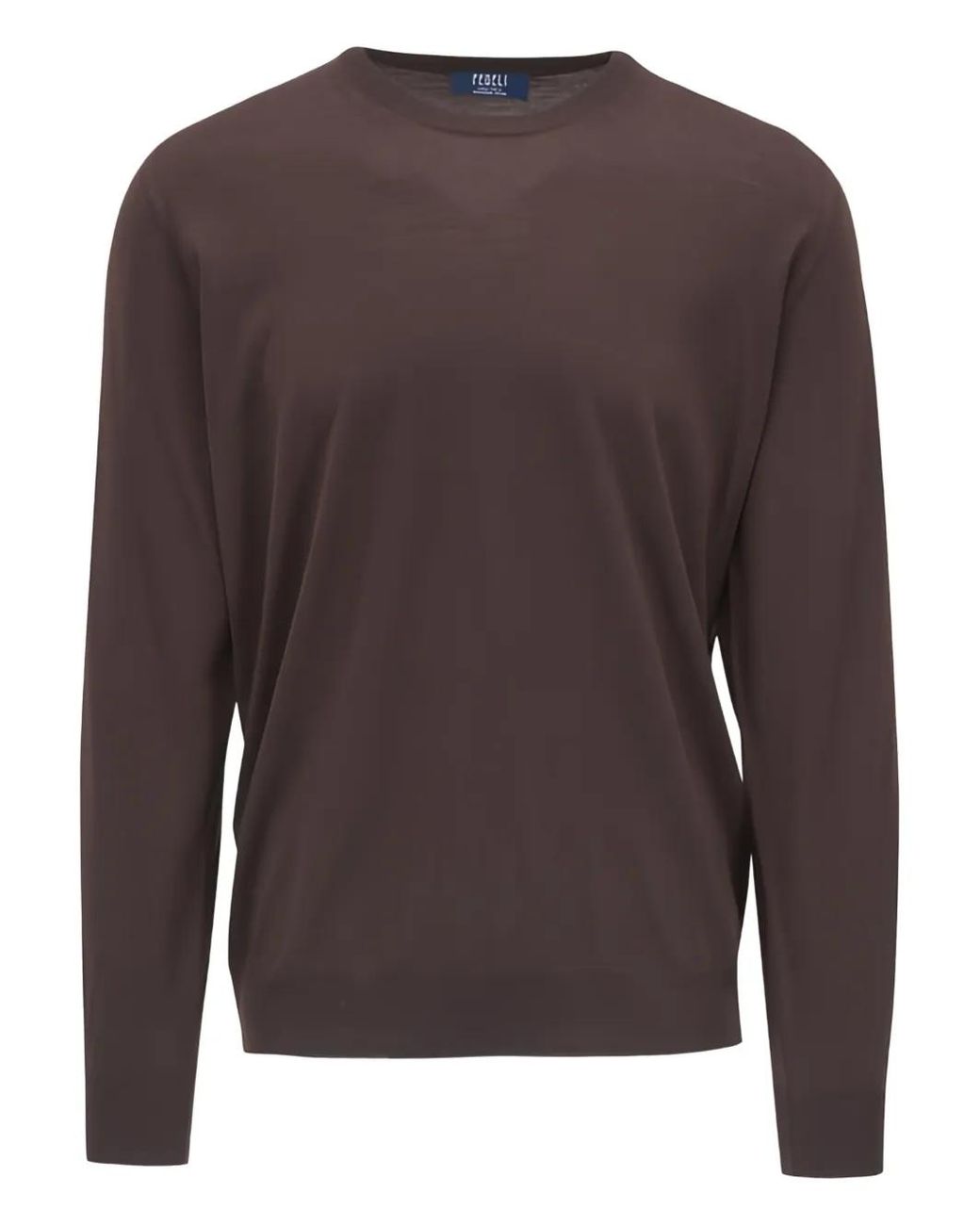 Fedeli Pullover Mit Rundhalsausschnitt in Brown für Herren