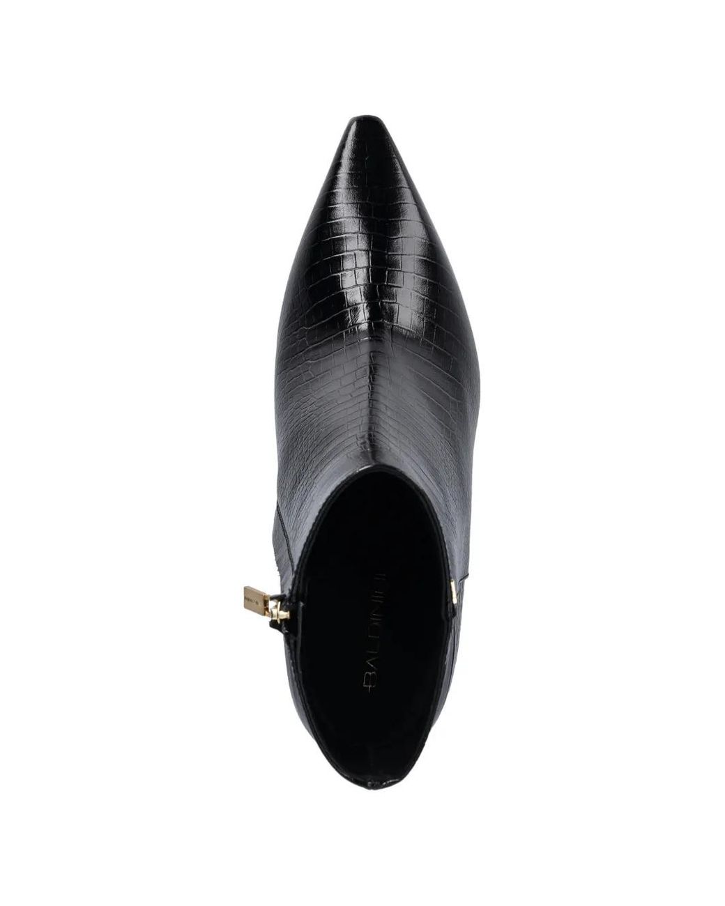 Baldinini Black Spitze Stiefel Mit Kroko-Effekt