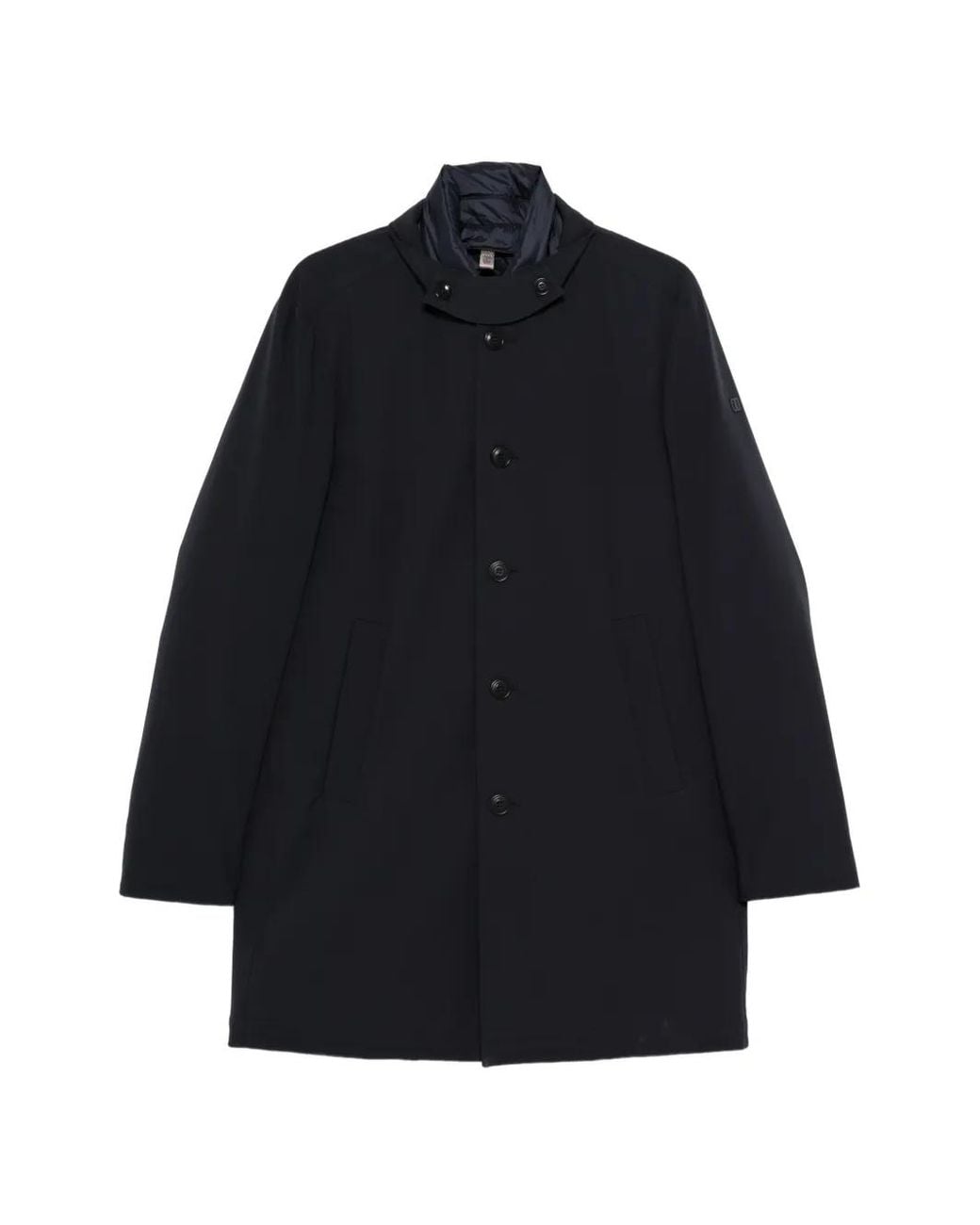 DUNO Blue Palladium High-Neck Coat for men