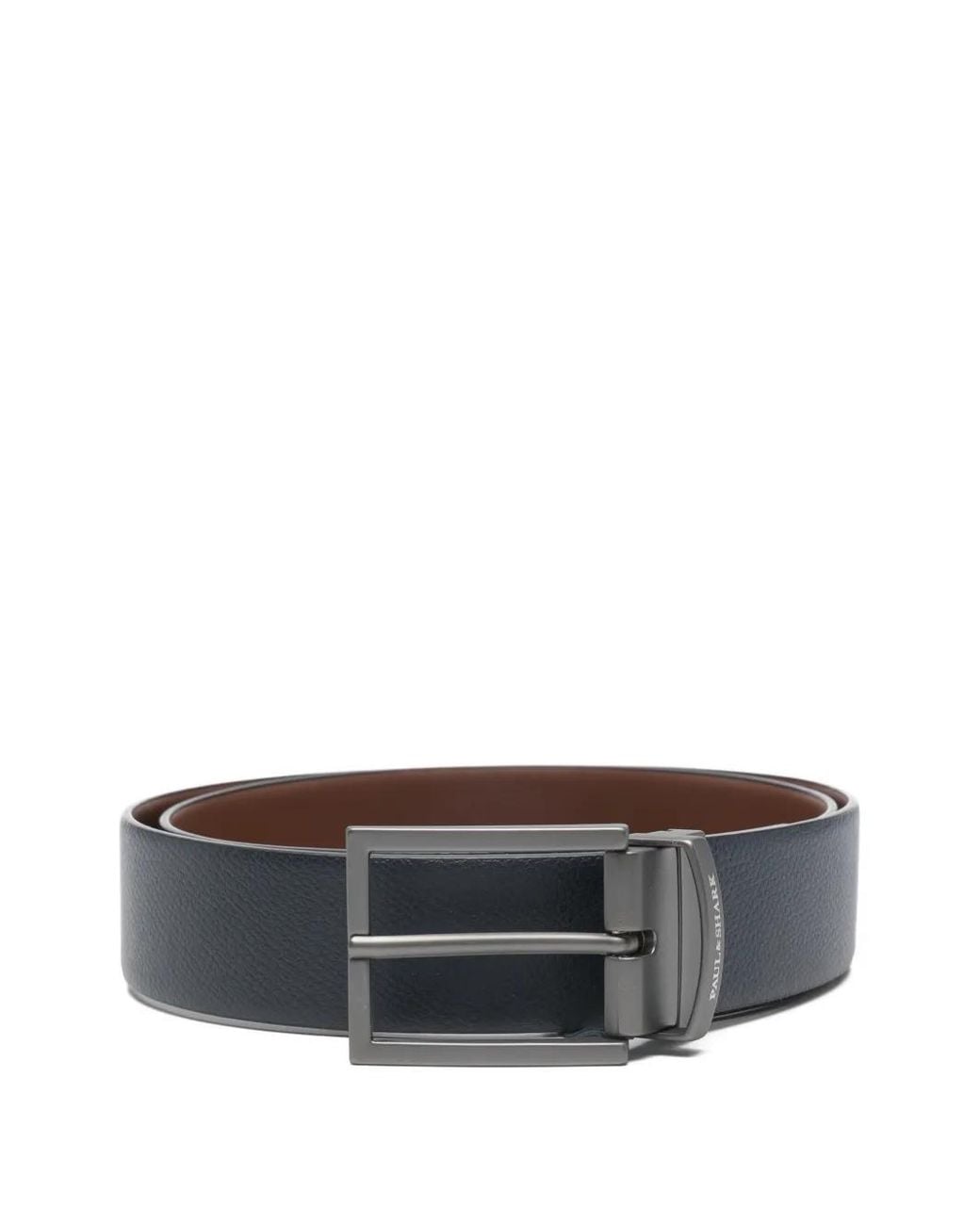 Paul & Shark Gray Reversible Leather Belt for men