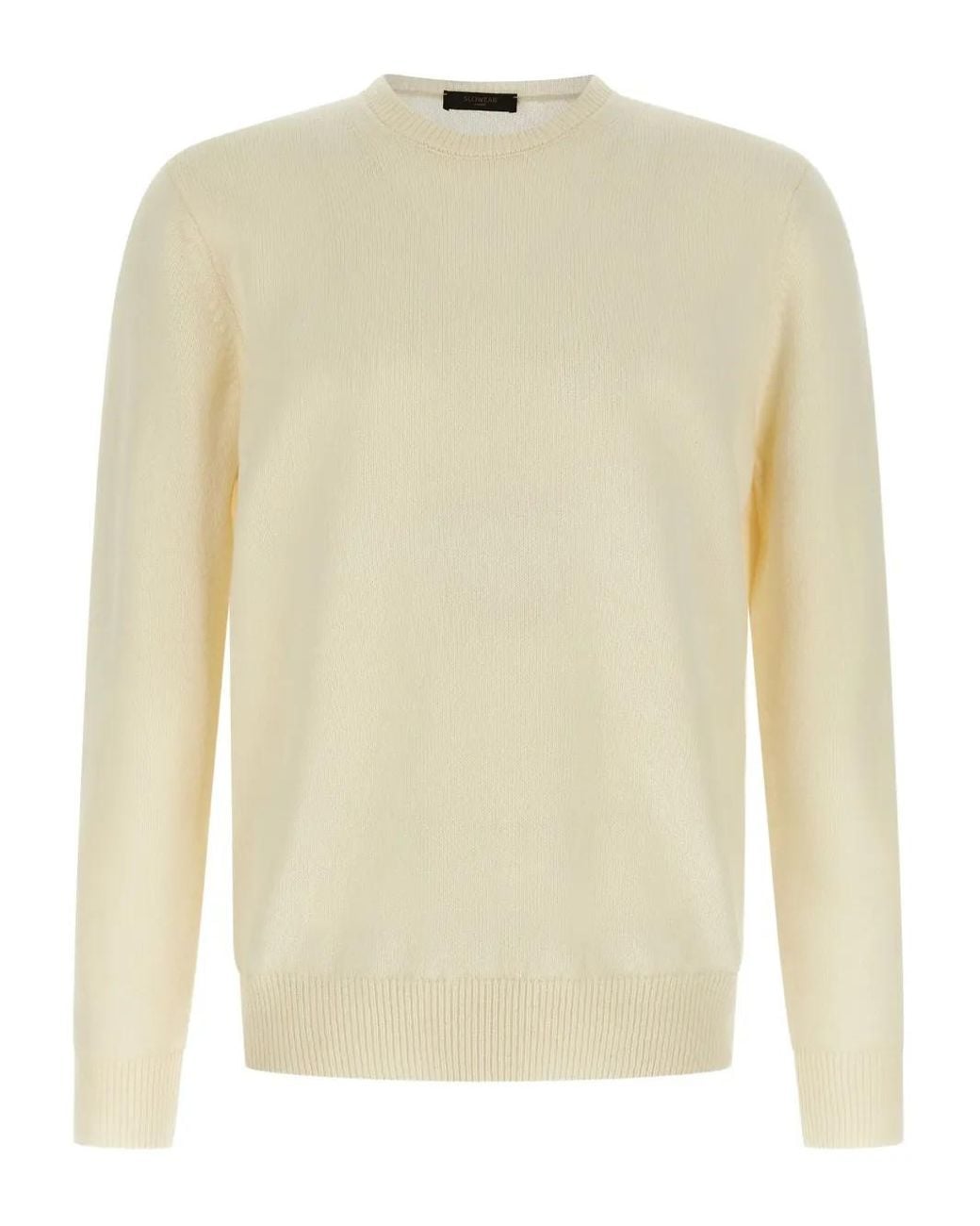 Zanone Natural Crew-Neck Long-Sleeves Sweater for men