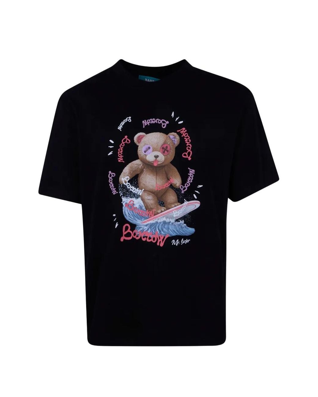 Barrow Black Printed T-Shirt for men