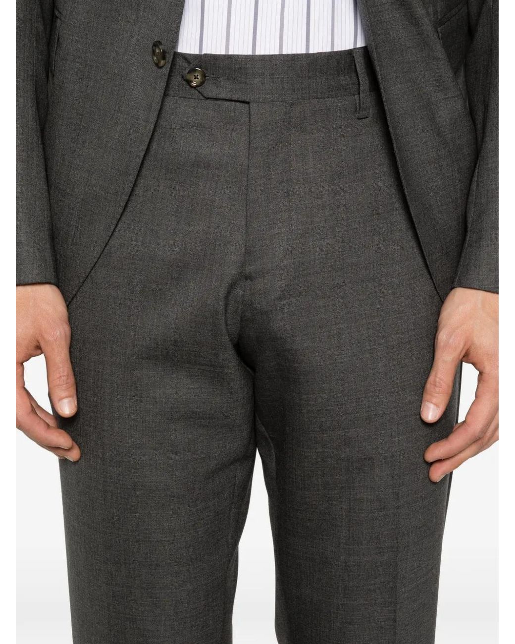 Lardini Gray Costume À Boutonnière for men
