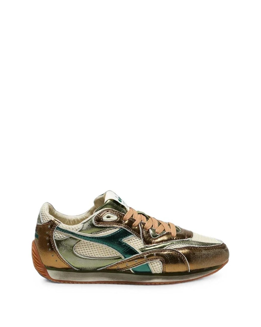Diadora Green Baskets Heritage Equipe Revenge Métallisées