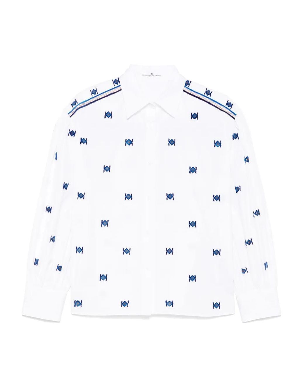 Ermanno Scervino White Long Sleeve Shirt