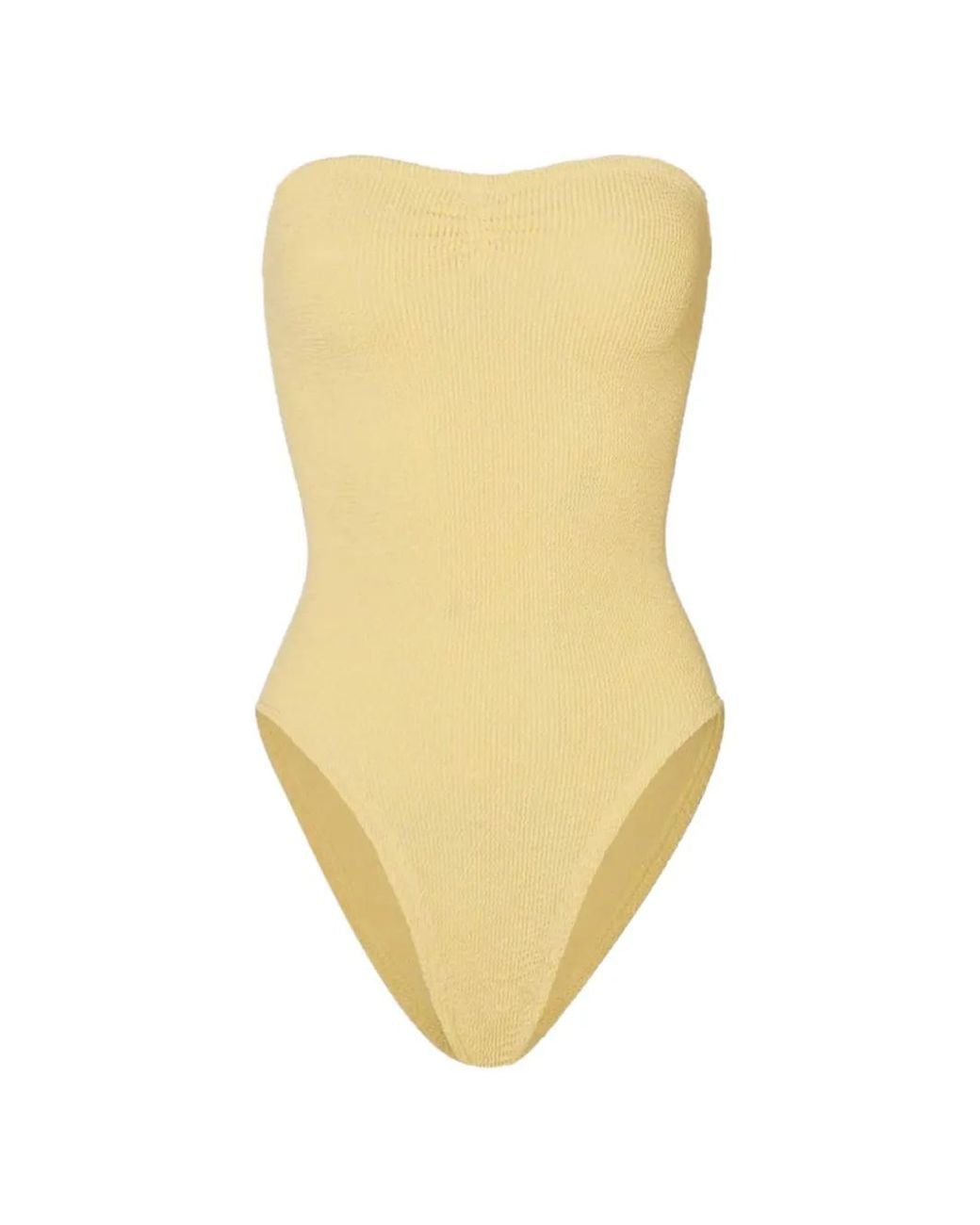 Hunza G White Brooke Crinkled Swimsuit
