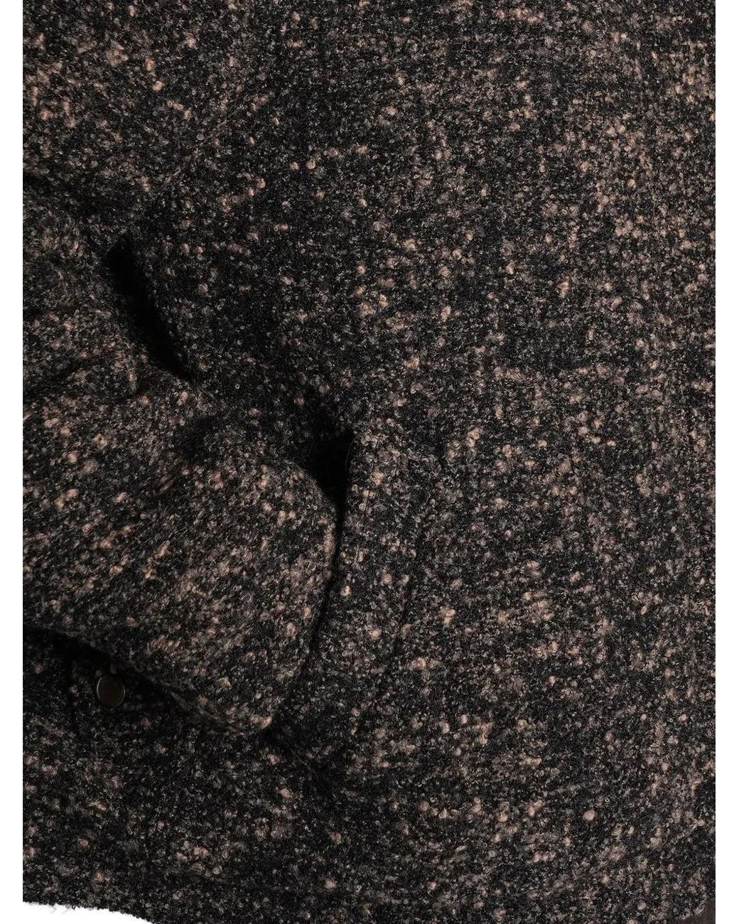 Magda Butrym Black Bouclé Button-Up Jacket