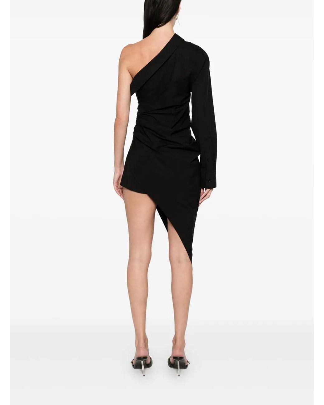 Alexander Wang Black Asymmetrical Short Dress