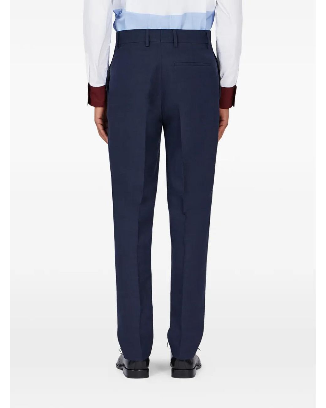 Ferragamo Blue Tailored Trousers for men
