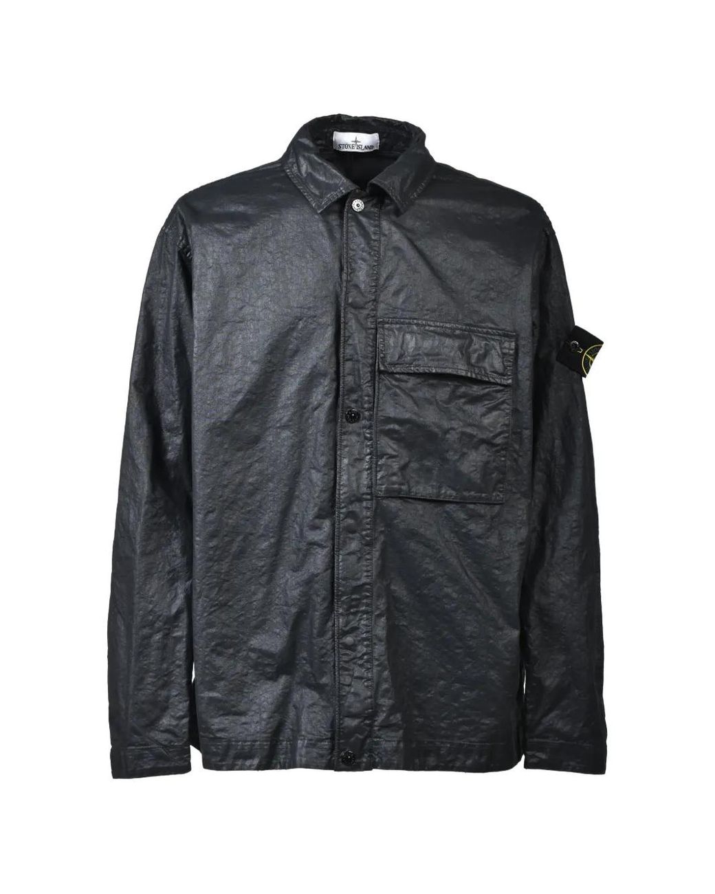 Stone Island Blue Overshirt for men