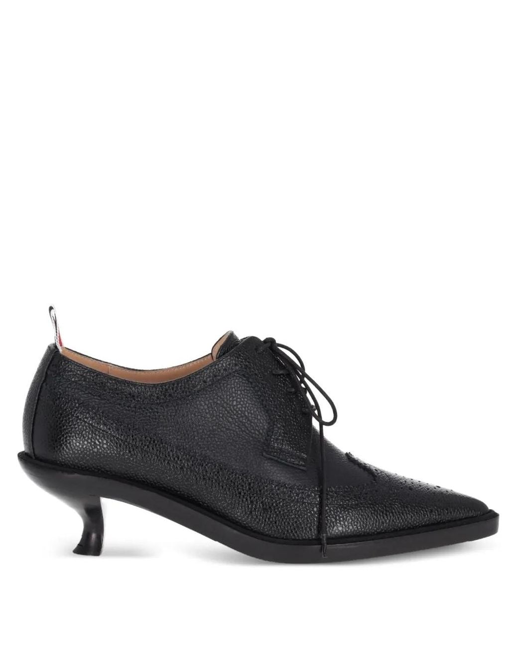 Thom Browne 50Mm Pebble-Grain Leather Shoes in Black | Lyst