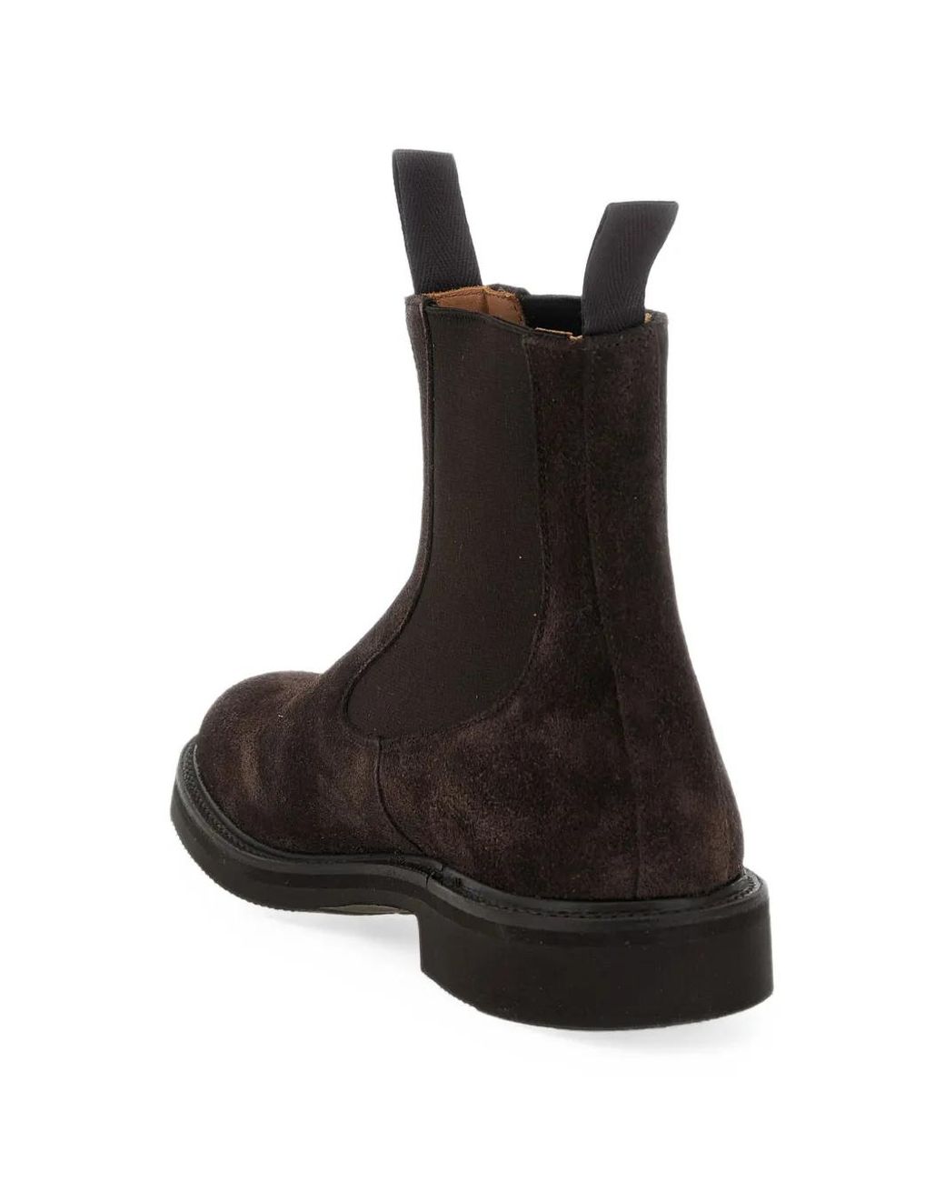 Tricker's Black Stephen Suede Chelsea Boots for men