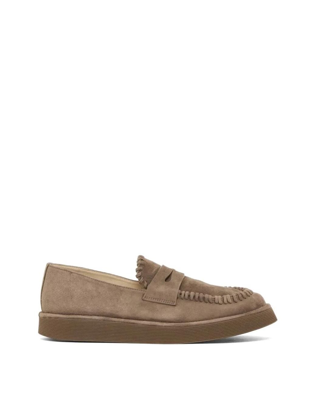Giorgio Armani Brown Fringed Loafers for men