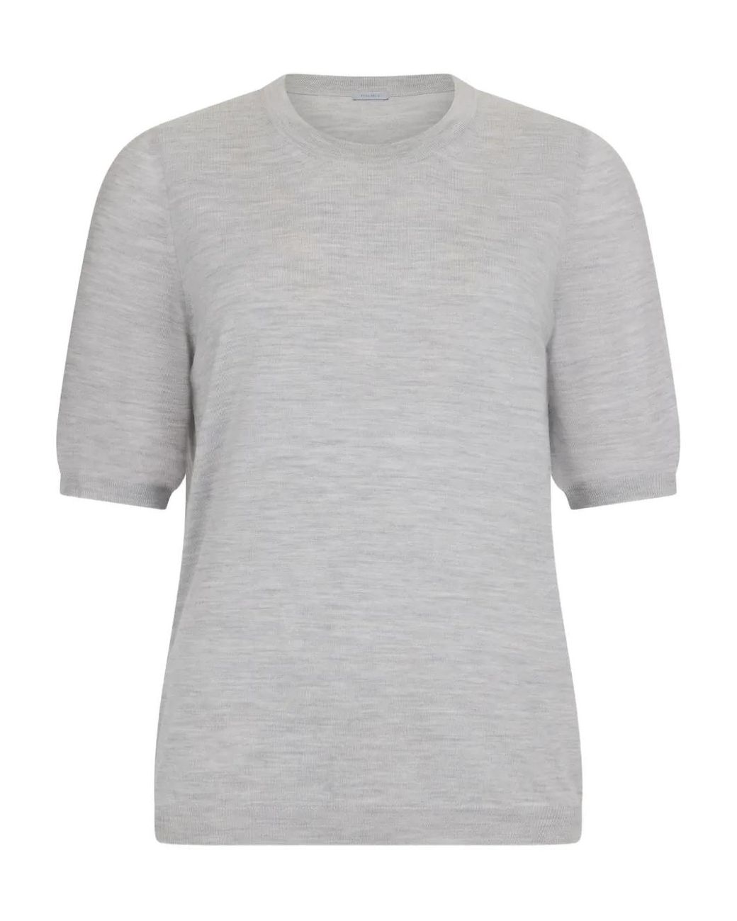Malo Gray Short-Sleeve Crew-Neck Top