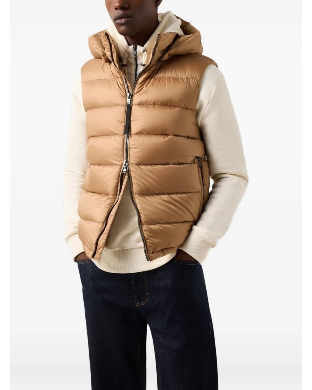 Bogner Brown Holger Quilted Down Gilet for men