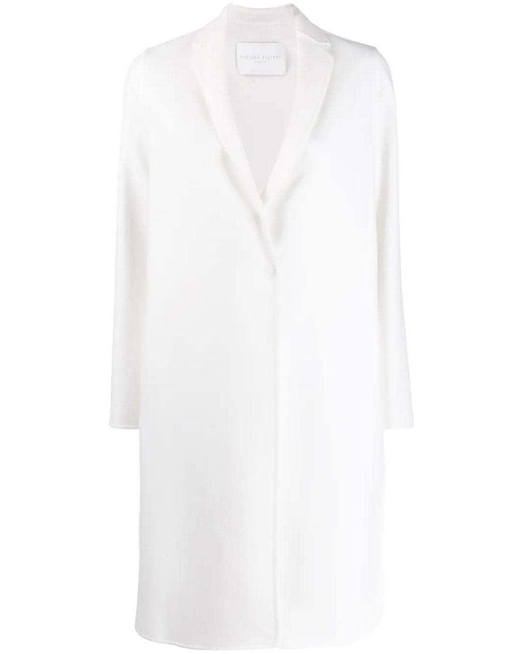 Fabiana Filippi White Oversized Long Coat