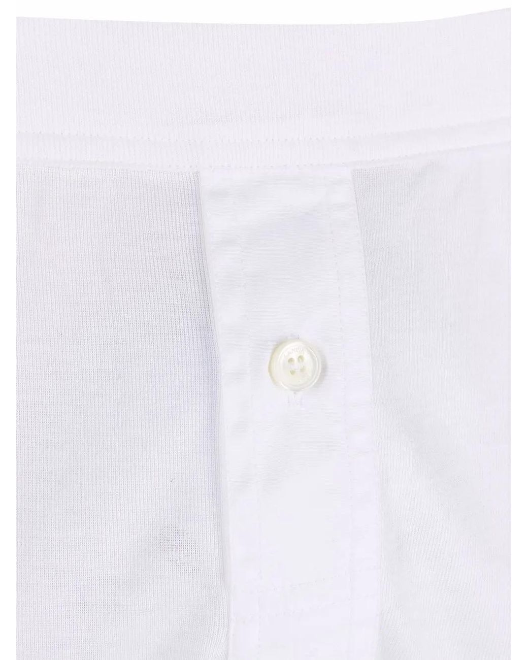 Lanvin White Button-Down Boxers for men
