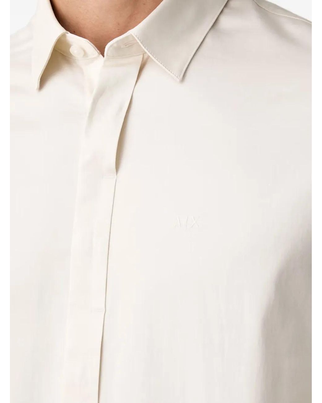 ARMANI EXCHANGE White Stretch T-Shirt for men