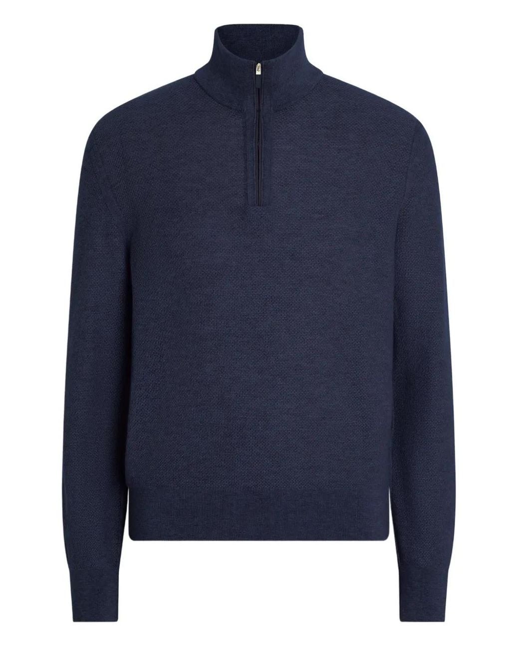 Zegna Blue Sweater for men