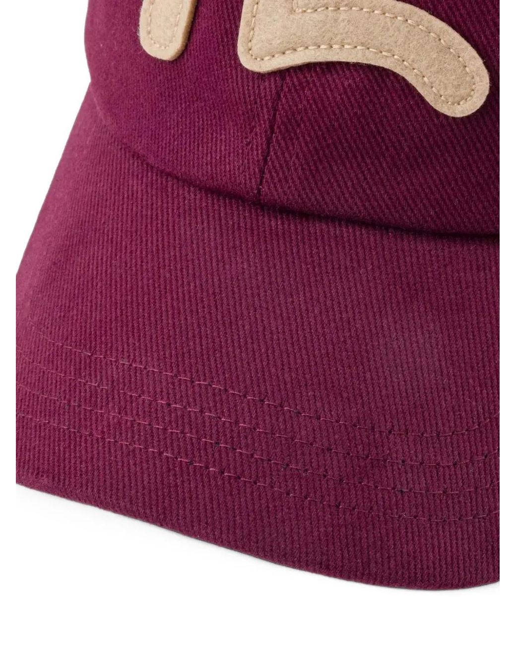 Evisu Purple Logo-Patch Baseball Cap