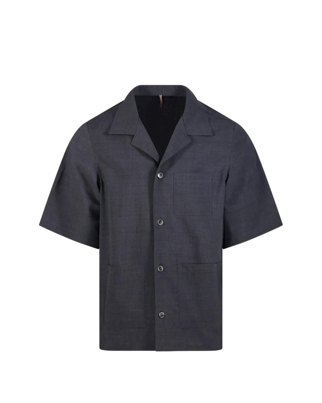 Santaniello Blue Short-Sleeve Shirt for men