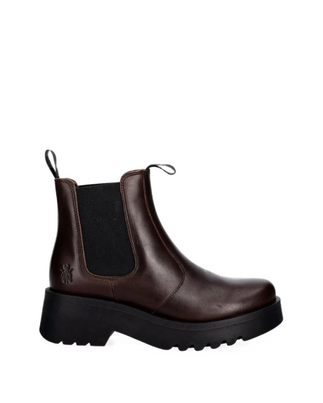 Fly London Black Chunky-Sole Chelsea Boots