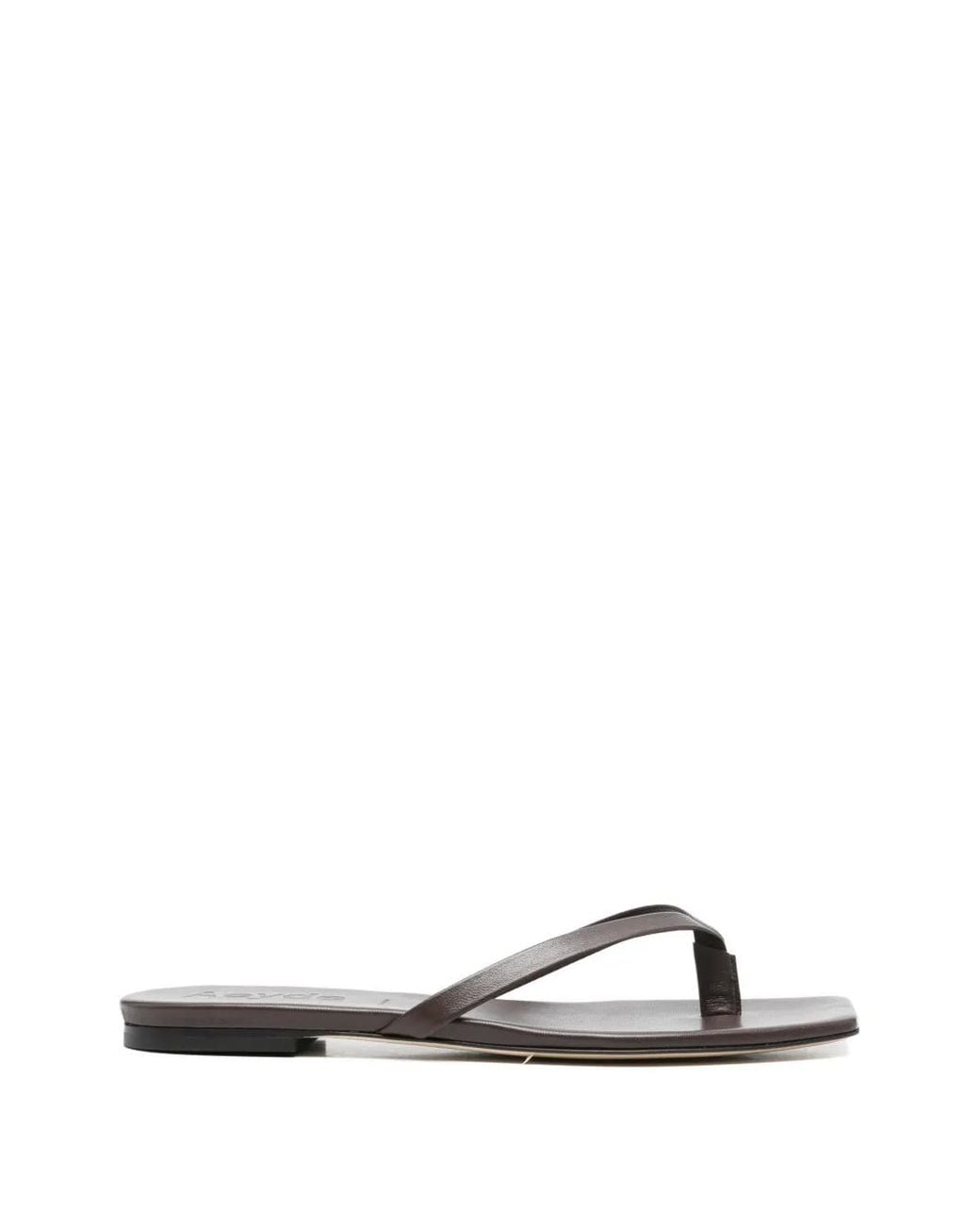 Aeyde White Renee Flip Flop