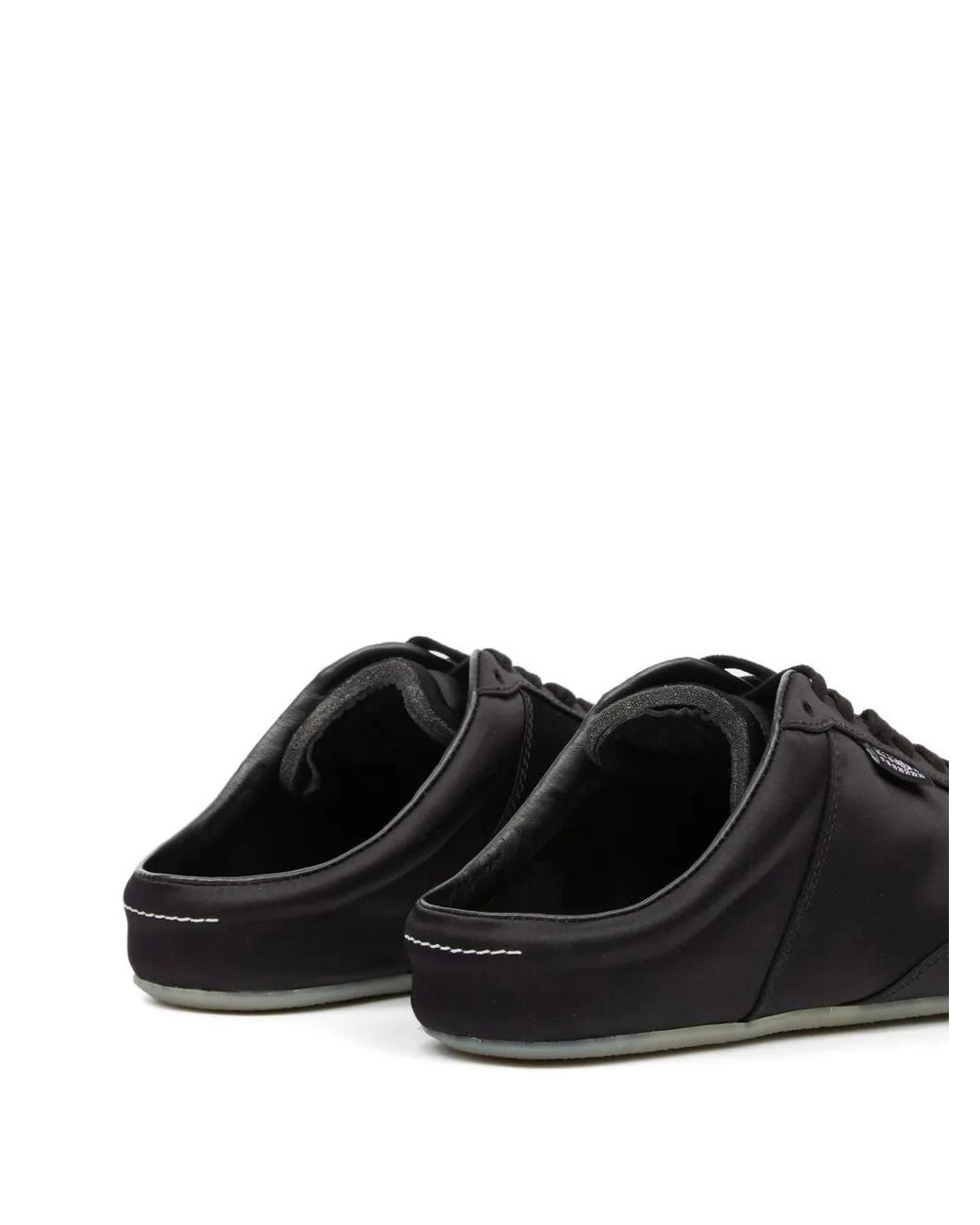 MM6 by Maison Margiela Black Satin Factory Sneakers