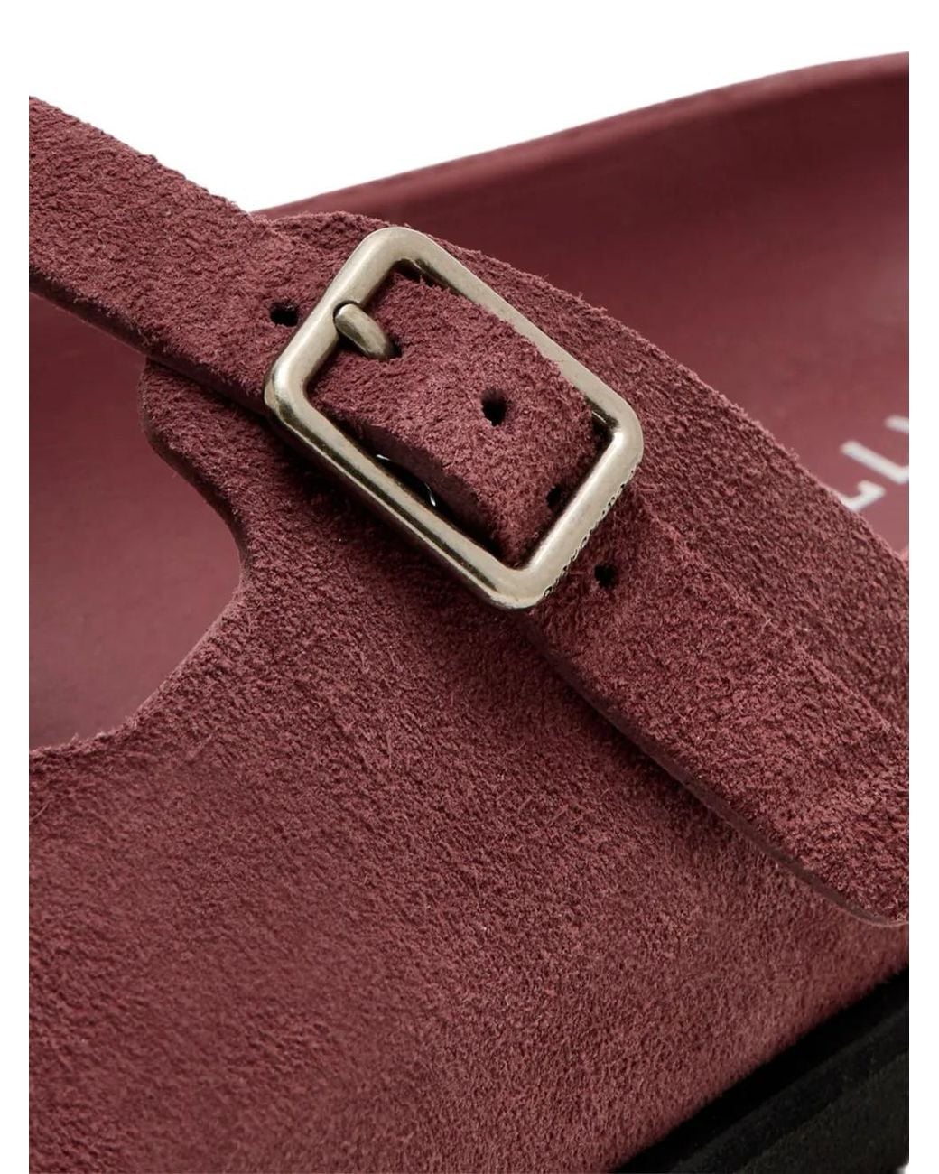 Birkenstock Red Maria Buckle-Strap Mules