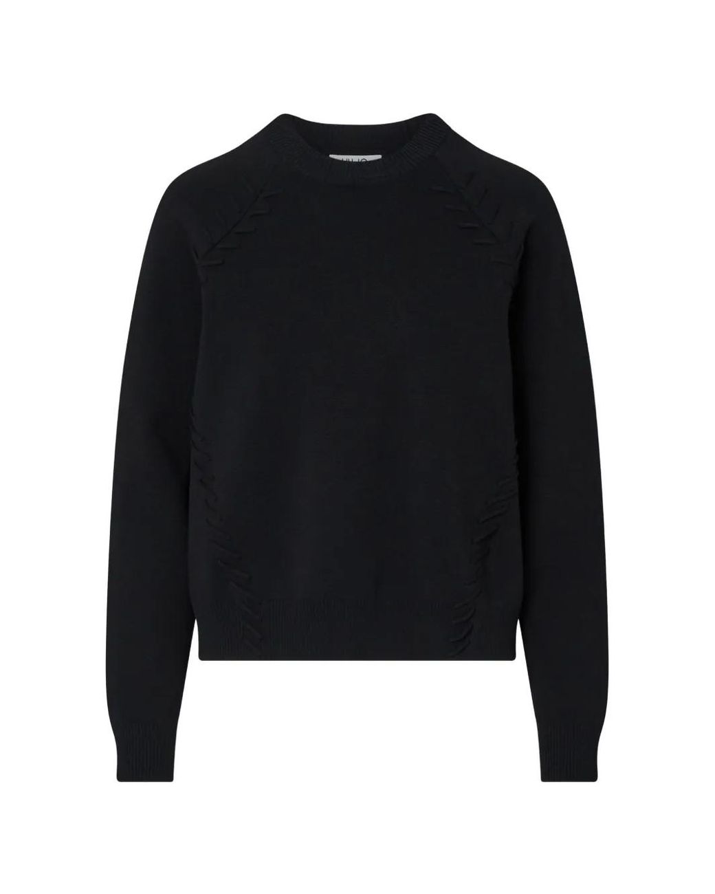 Pull Ample À Détails Tressés Liu Jo en coloris Black