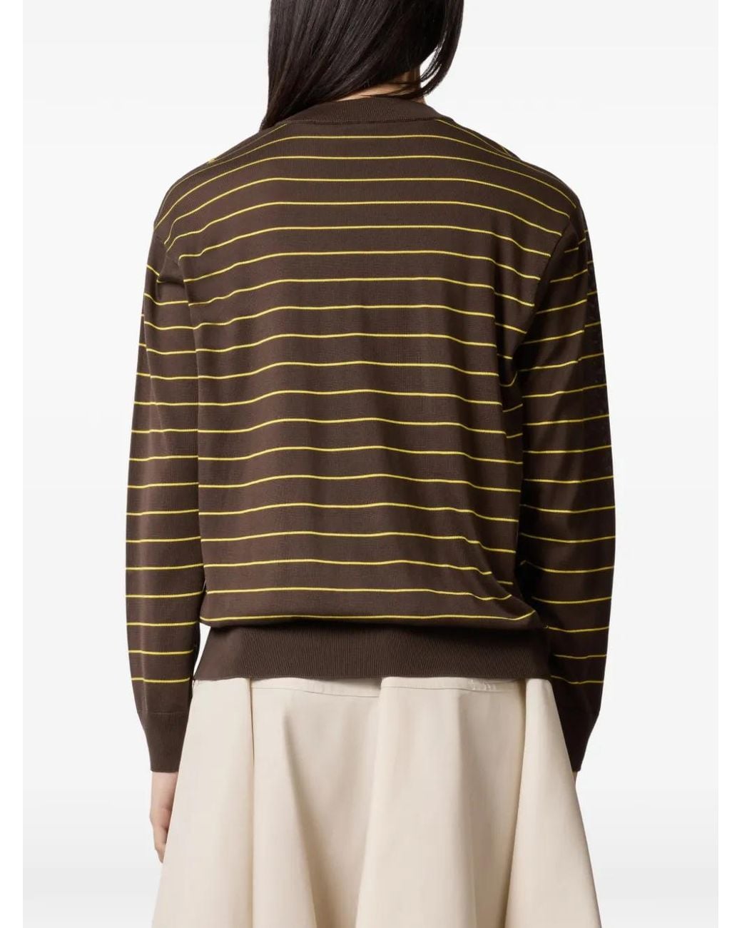 Pull À Rayures Tod's en coloris Brown