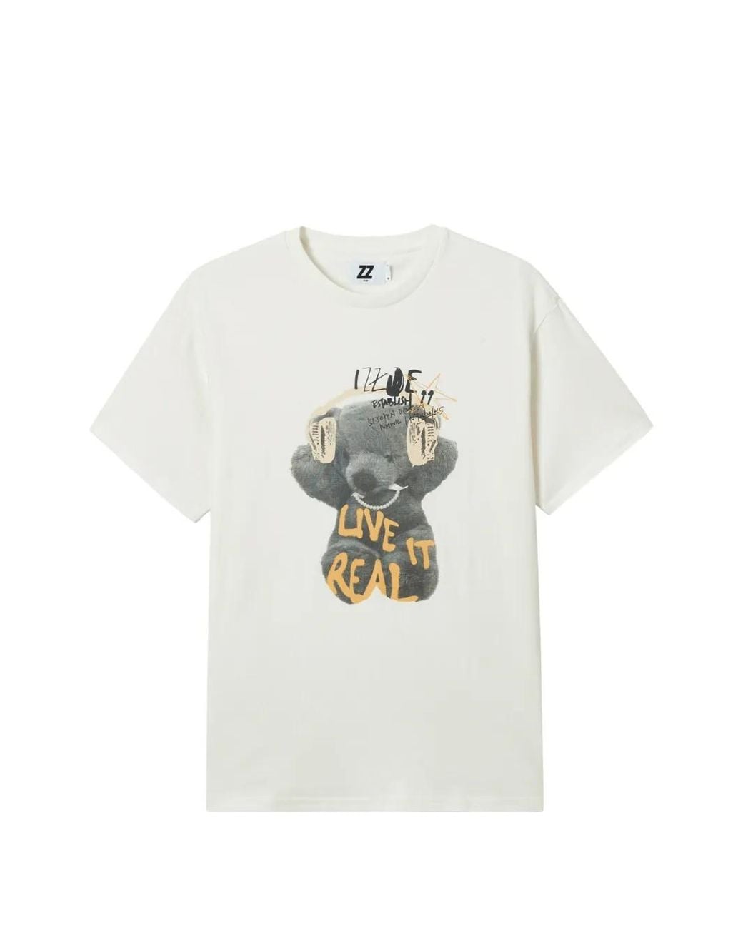 Izzue White Graphic T-Shirt