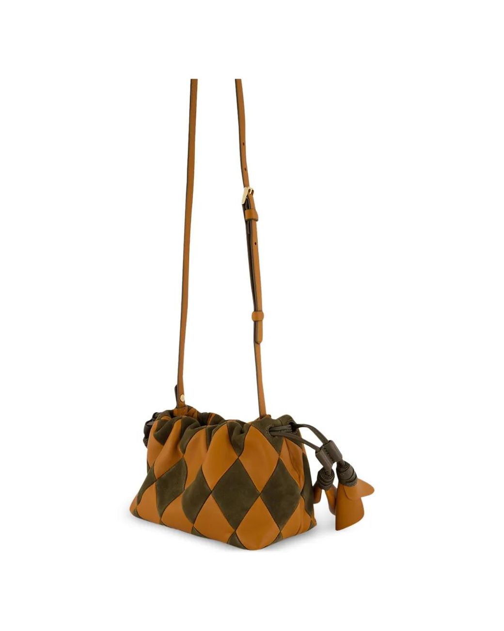 Zimmermann Brown Small Cloud 91 Patchwork Leather Shoulder Bag