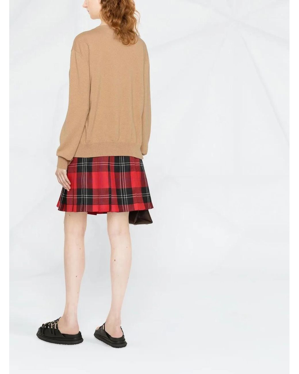 Marni Natural Logo-Embroidered Cashmere Jumper