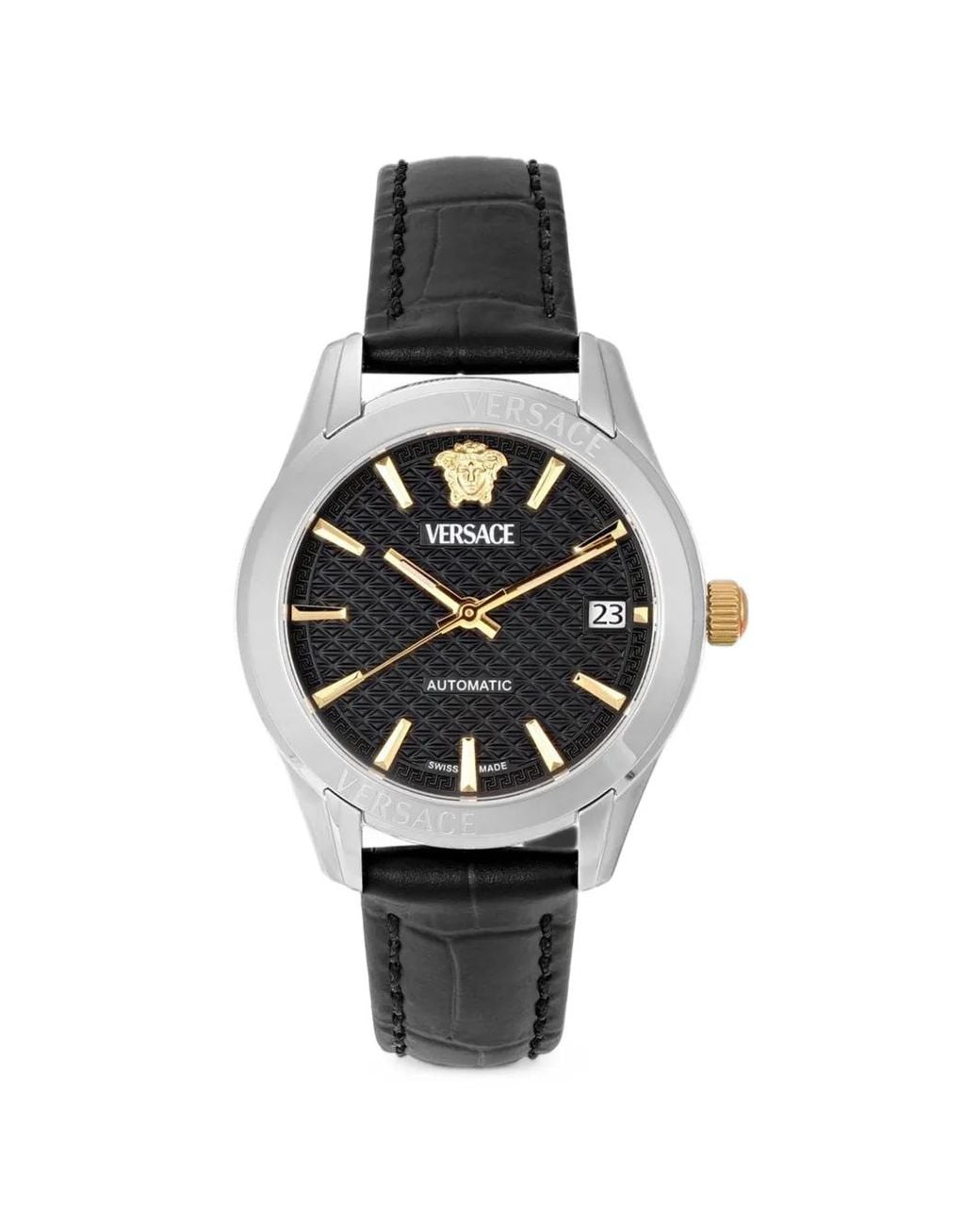 Versace Black Medusa Automatic 35Mm Watch