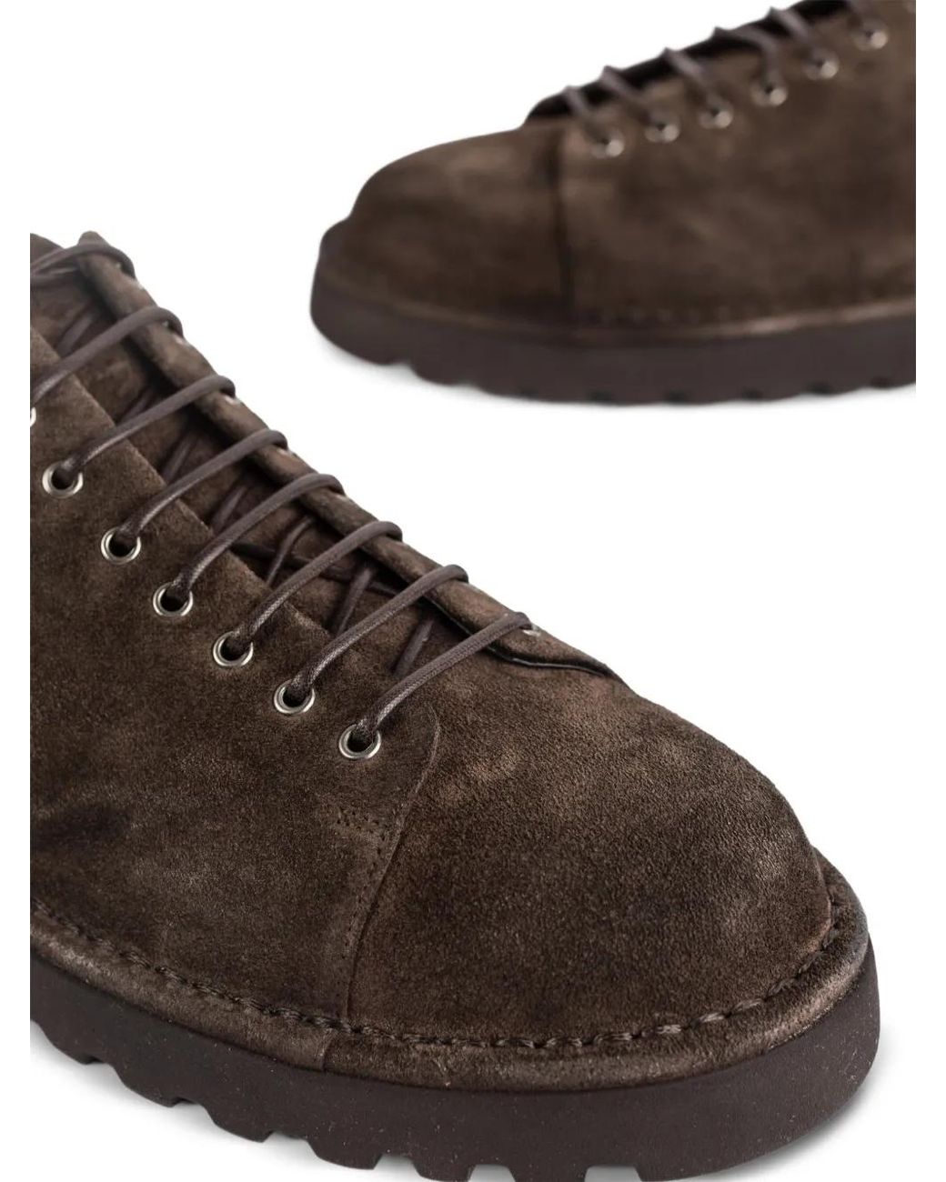 Marsèll Brown Pallottola Suede Derby Shoes