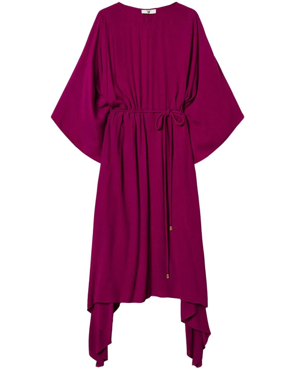Twinset Purple Jersey Midi Dress