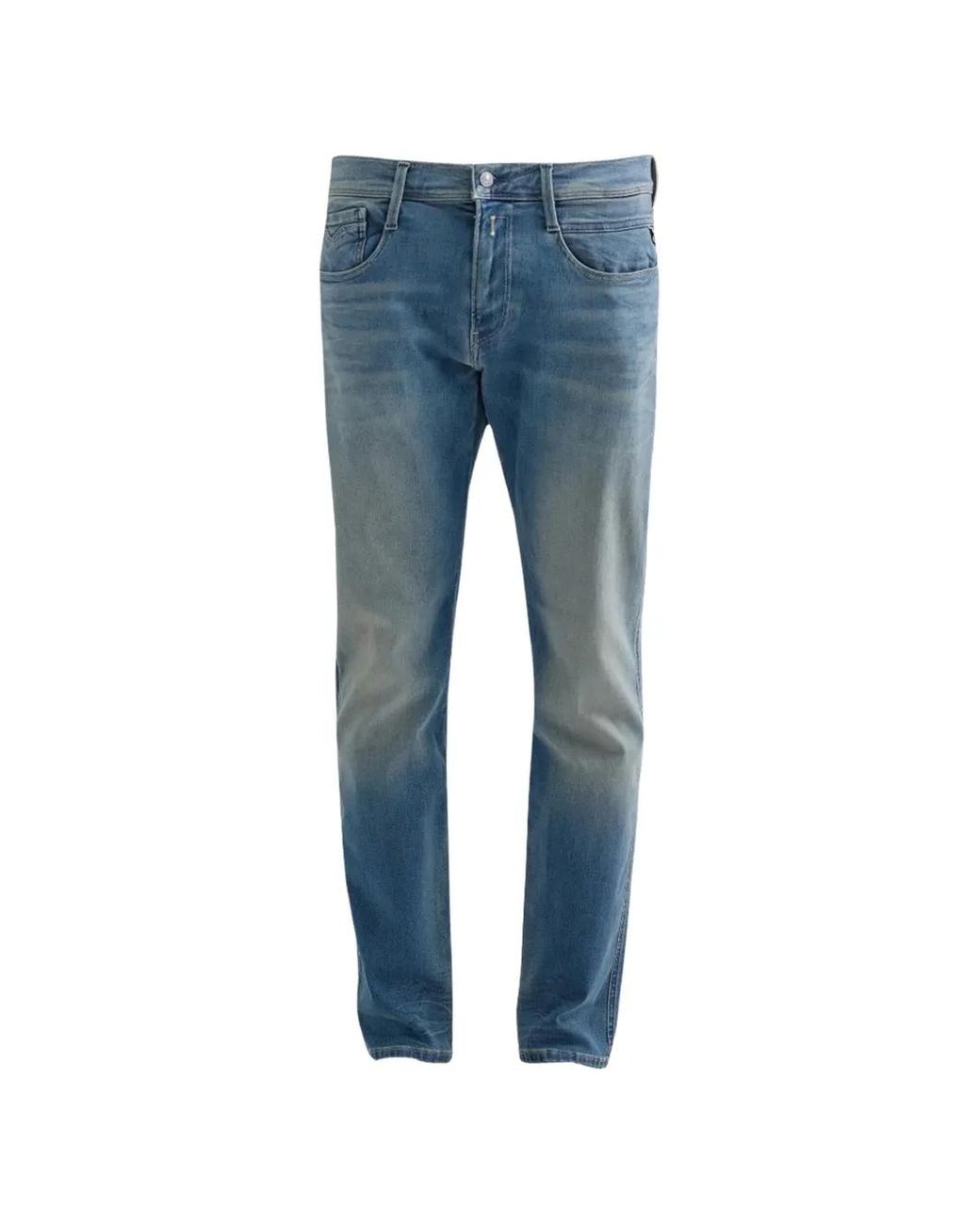 Replay Blue Anbass Slim-Fit Jeans for men