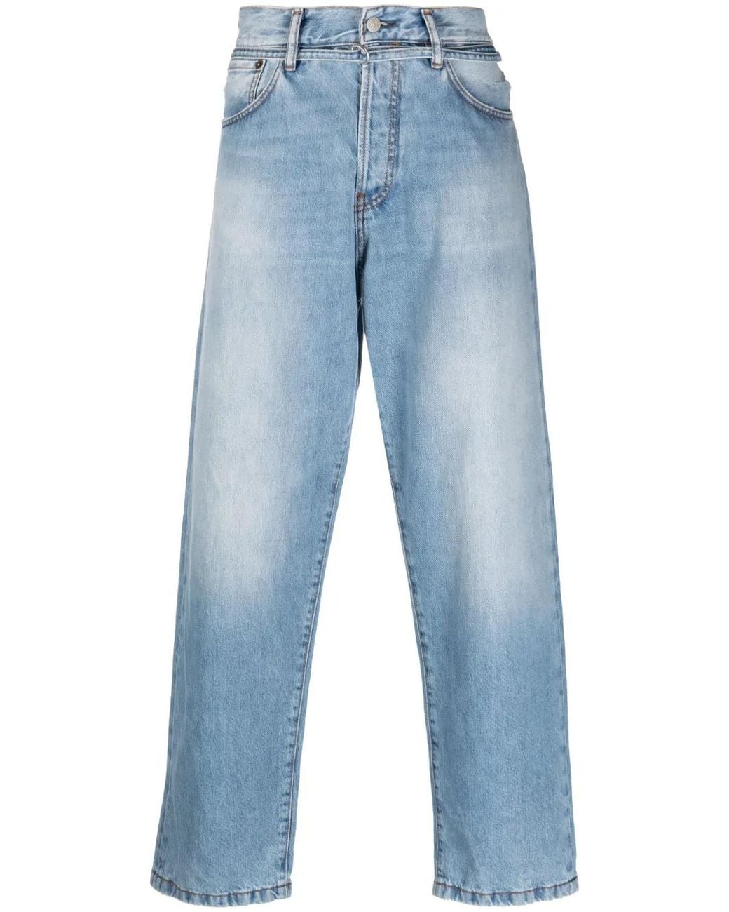 Acne Straight Jeans in het Blue