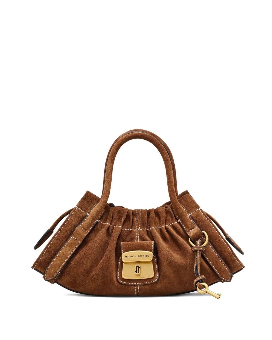 Marc Jacobs Brown Compact Cristina Suede Tote Bag
