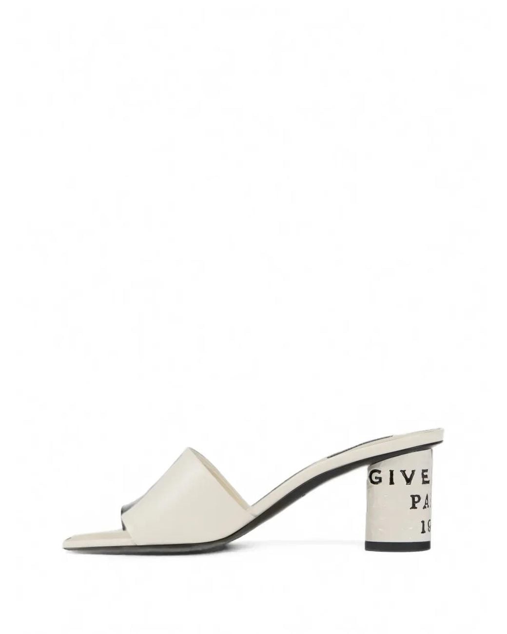 Givenchy Natural Tape Heeled Mules