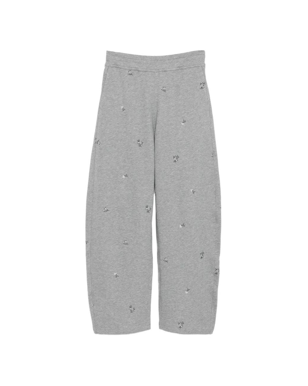JNBY Gray Embroidered Track Pants