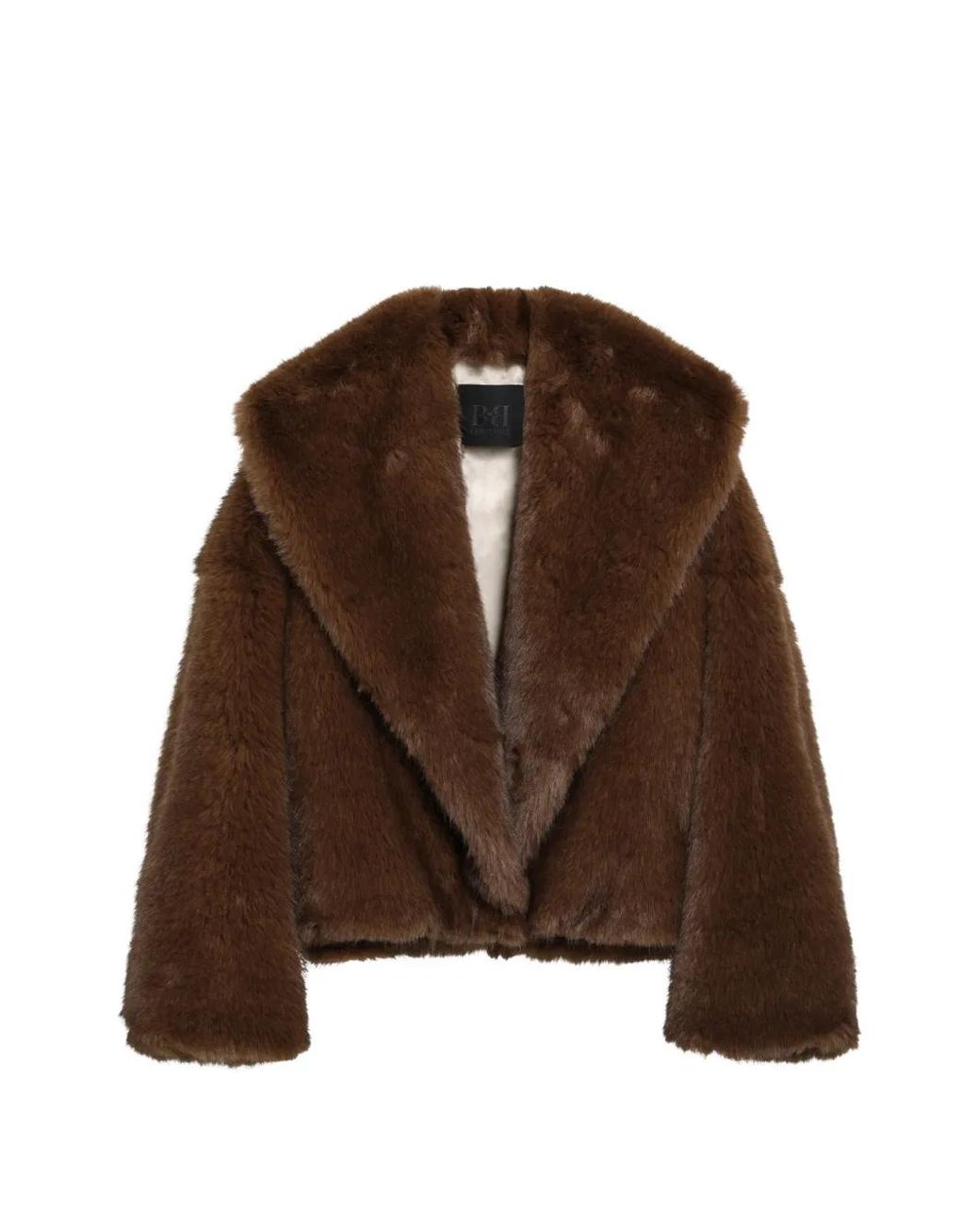BB COUTURE Brown Farrah Faux-Fur Jacket