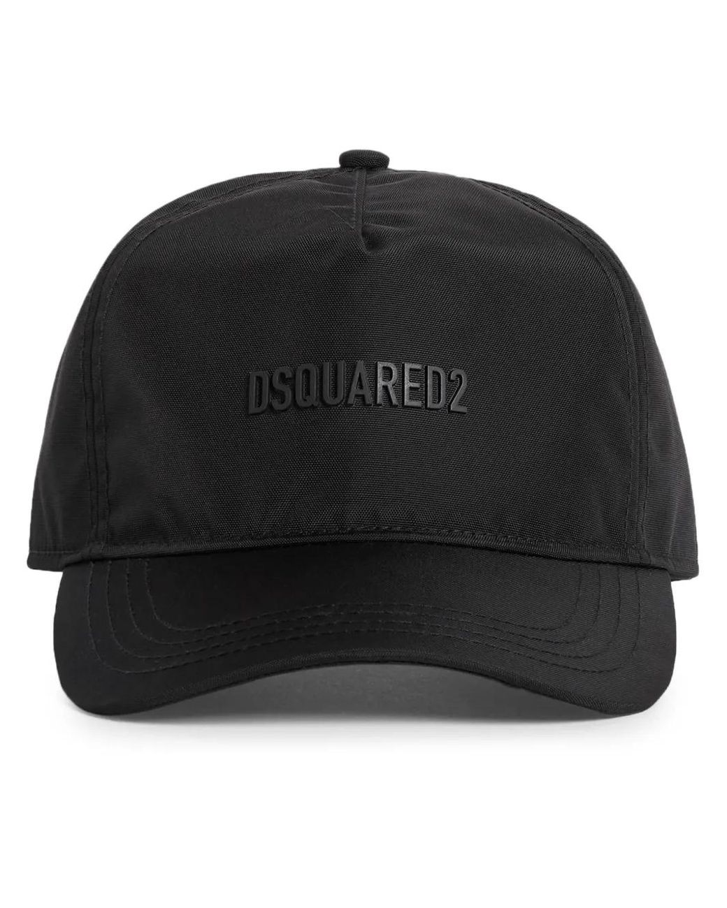 DSquared² Black Logo-Appliqué Baseball Cap for men