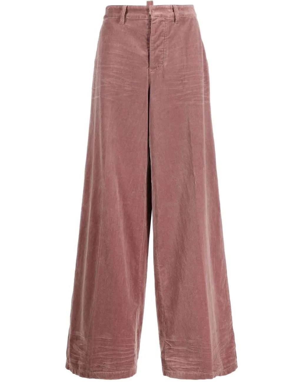 DSquared² Purple Blush Wide Leg Trousers