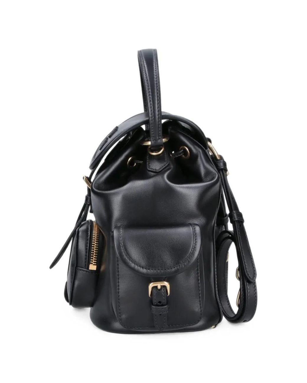 Miu Miu Black Leather Backpack